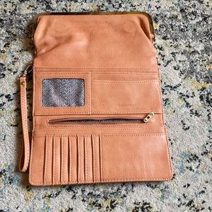 NWOT clutch wallet in peach 🍑
